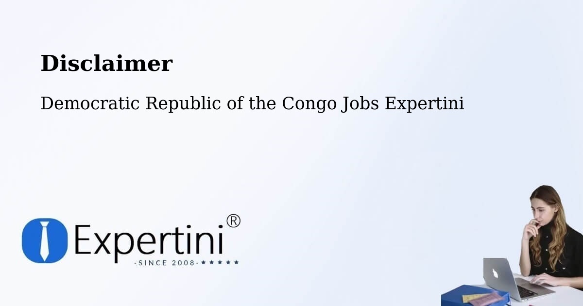Disclaimer – Yangambi - Democratic Republic of the Congo Jobs Expertini