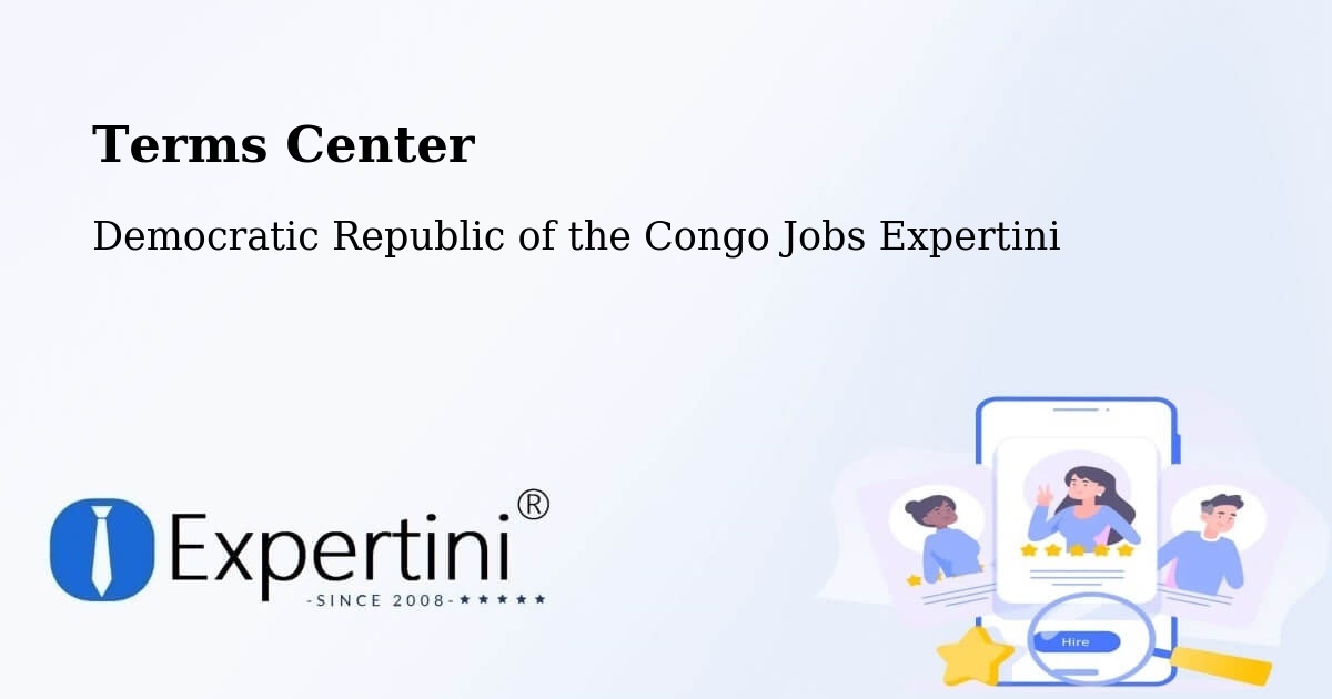 Terms of Service – Yangambi - Democratic Republic of the Congo Jobs Expertini